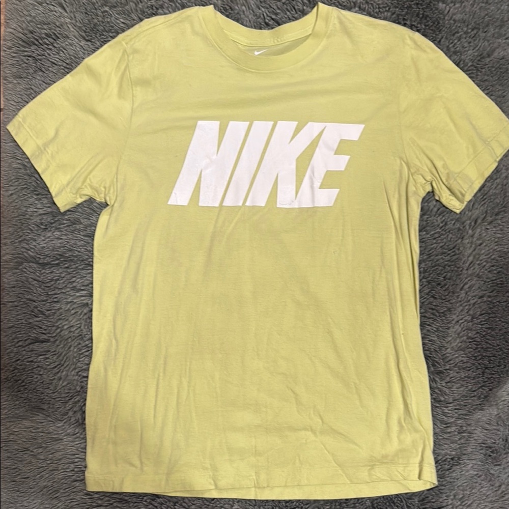 Nike Green and White Short Sleeve Tee